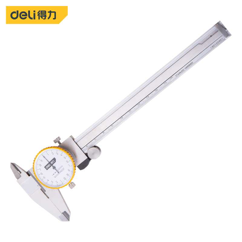 得力工具deli 带表游表卡尺 高精度 多功能深度卡尺 DL92150B