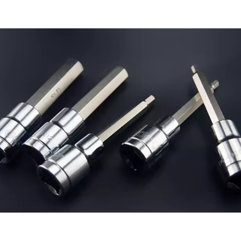 得力工具 12.5mm系列100mm长六角旋具套筒