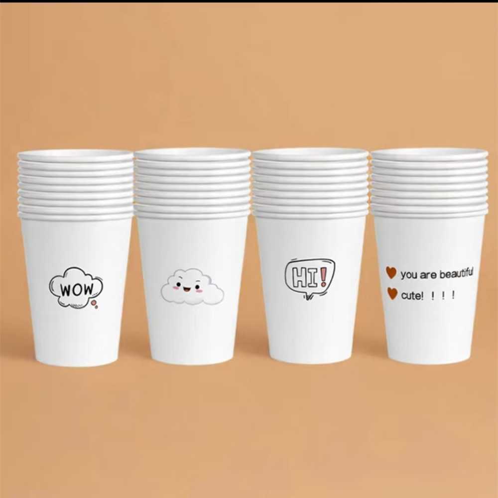 山歌 卡通一次性纸杯180ml