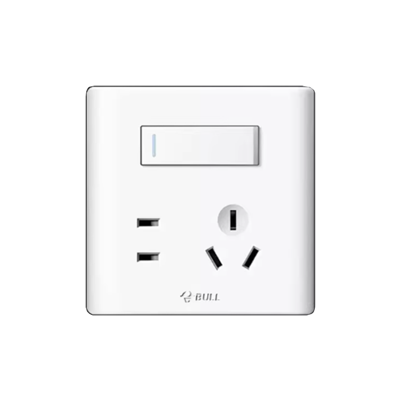 公牛 墙开G25E334S一开五孔双控插座