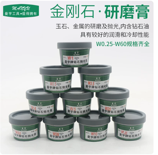 曼宇 金刚石 研磨膏 W1.0 15000# 镜面抛光