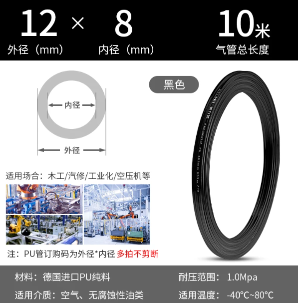 德力西 进口德料 PU气管