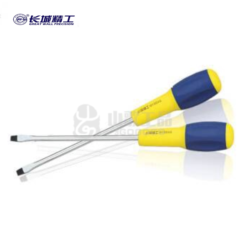 长城精工  Cr-V双色橡塑柄增强型旋具一字