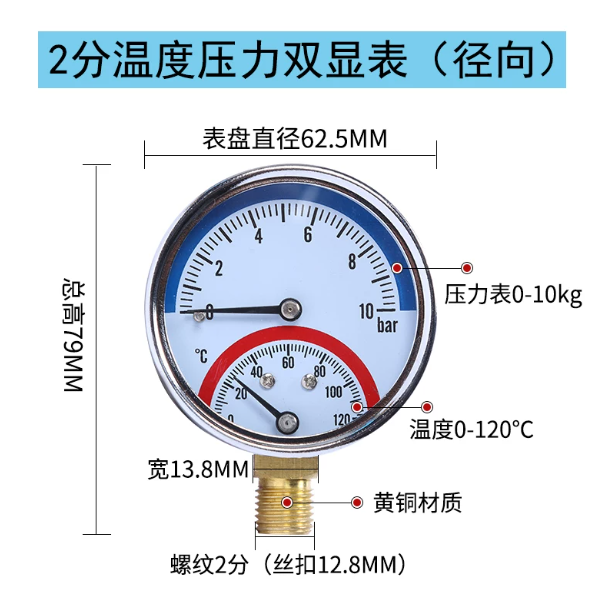 山歌 温度压力双显表（径向）