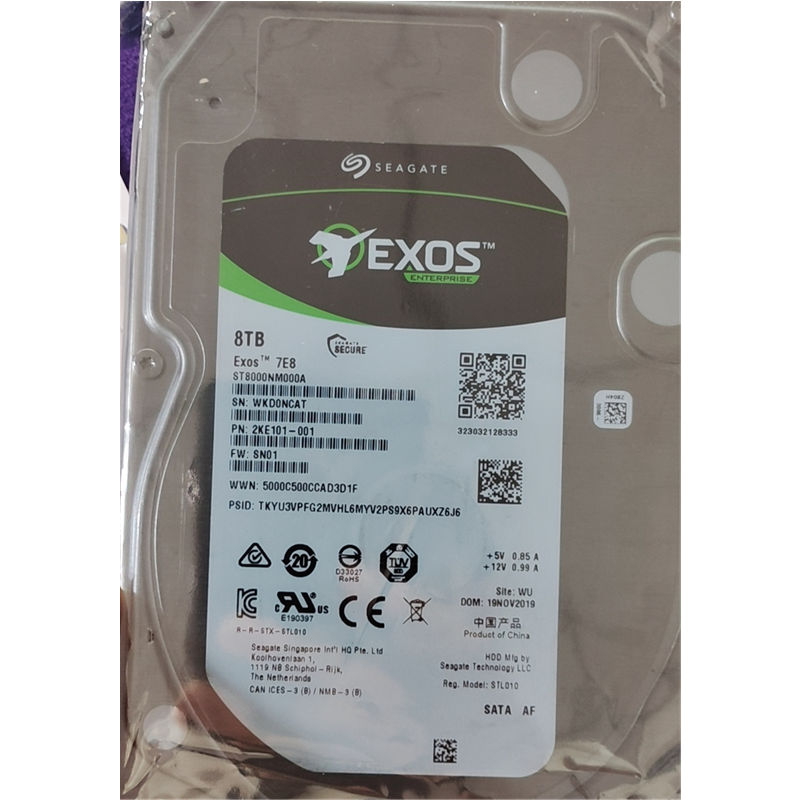 希捷银河Exos 7E8 8TB 256MB（ST8000NM000A）